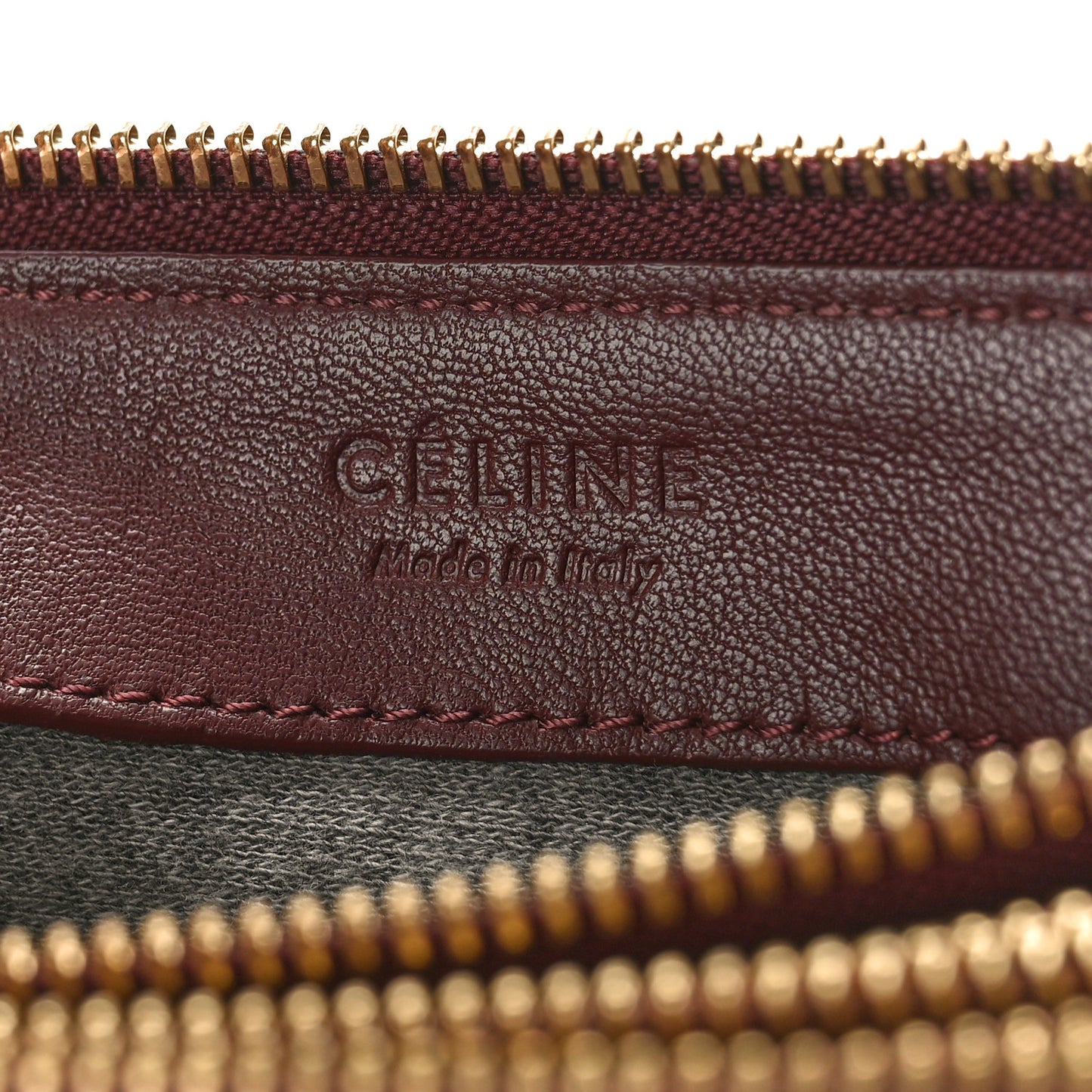 Lambskin Large Trio Crossbody Bag Burgundy