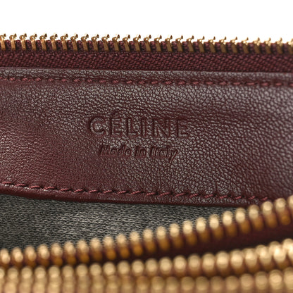Celine Lambskin Large Trio Crossbody Bag Burgundy 8 of 11