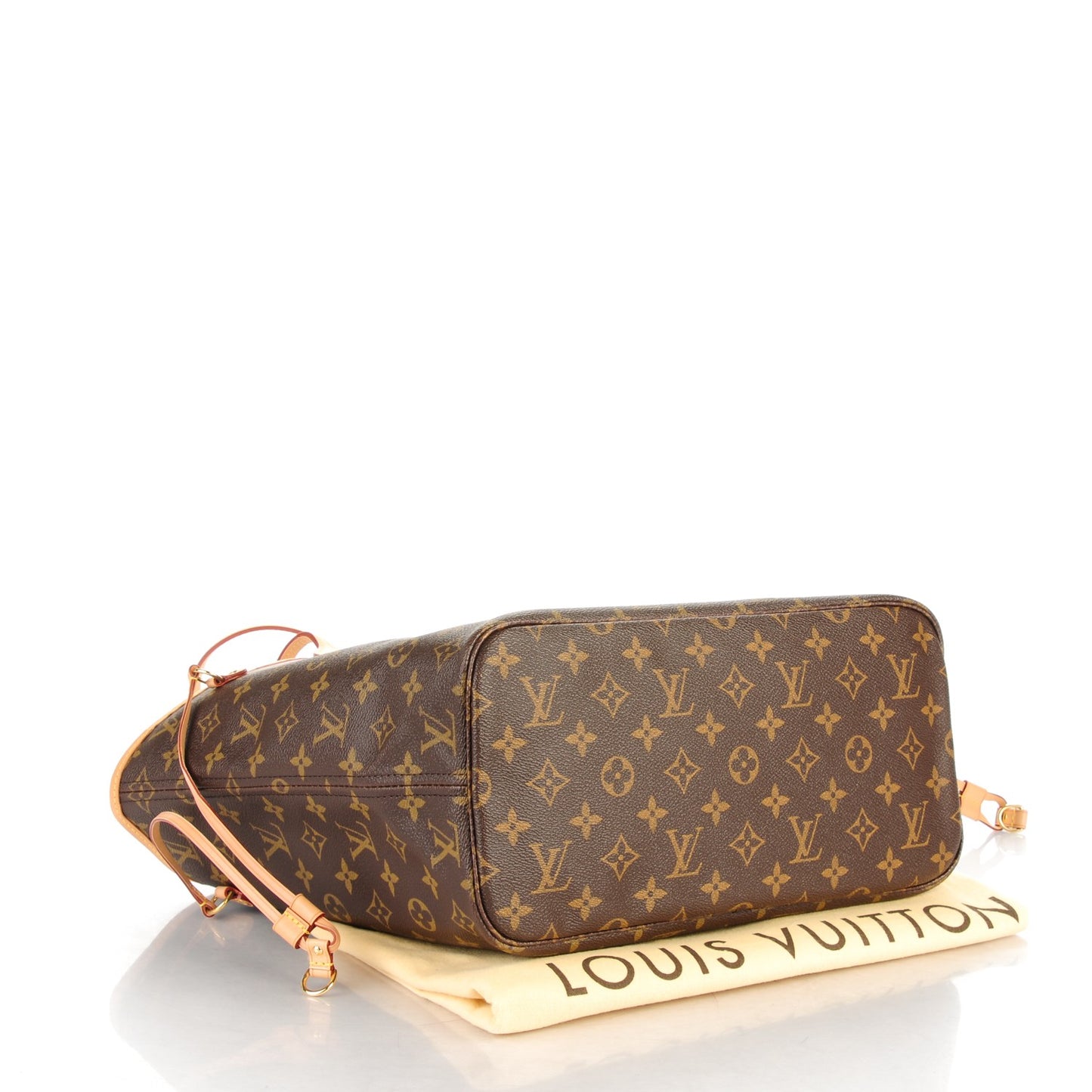 Monogram Capri V Neverfull MM Rose Ballerine