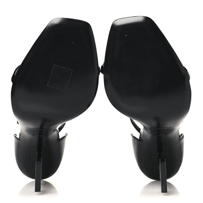 Saint Laurent Patent Calfskin Opyum 110 Sandals 39.5 Black 6 of 10