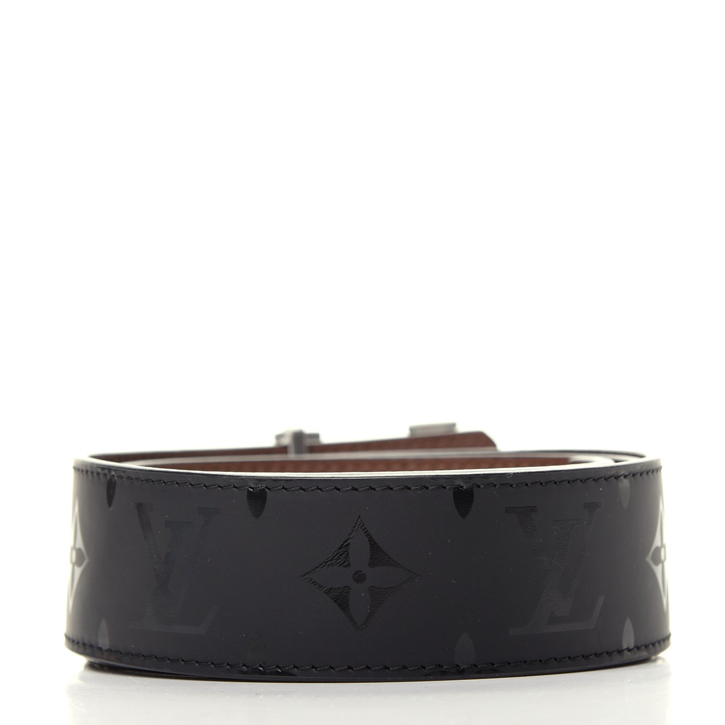 Monogram Eclipse Taigarama 40mm LV Initiales Reversible Belt 90 36 Black