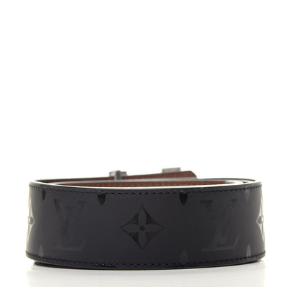 Louis Vuitton Monogram Eclipse Taigarama 40mm LV Initiales Reversible Belt 90 36 Black 2 of 5