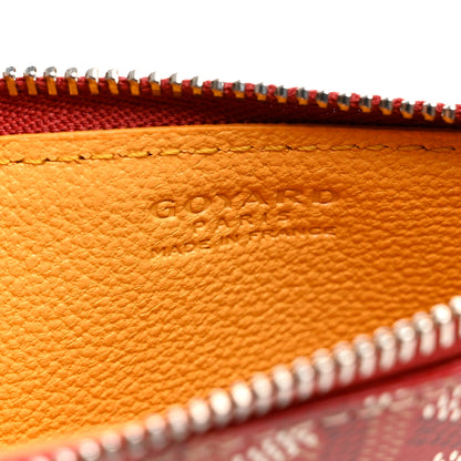 Goyard Goyardine Bourbon Zipped Card Holder Red 6 of 6
