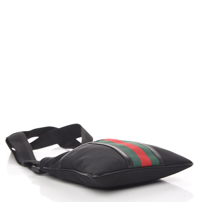 Gucci Nylon Web Interlocking G Messenger Bag Black 4 of 10