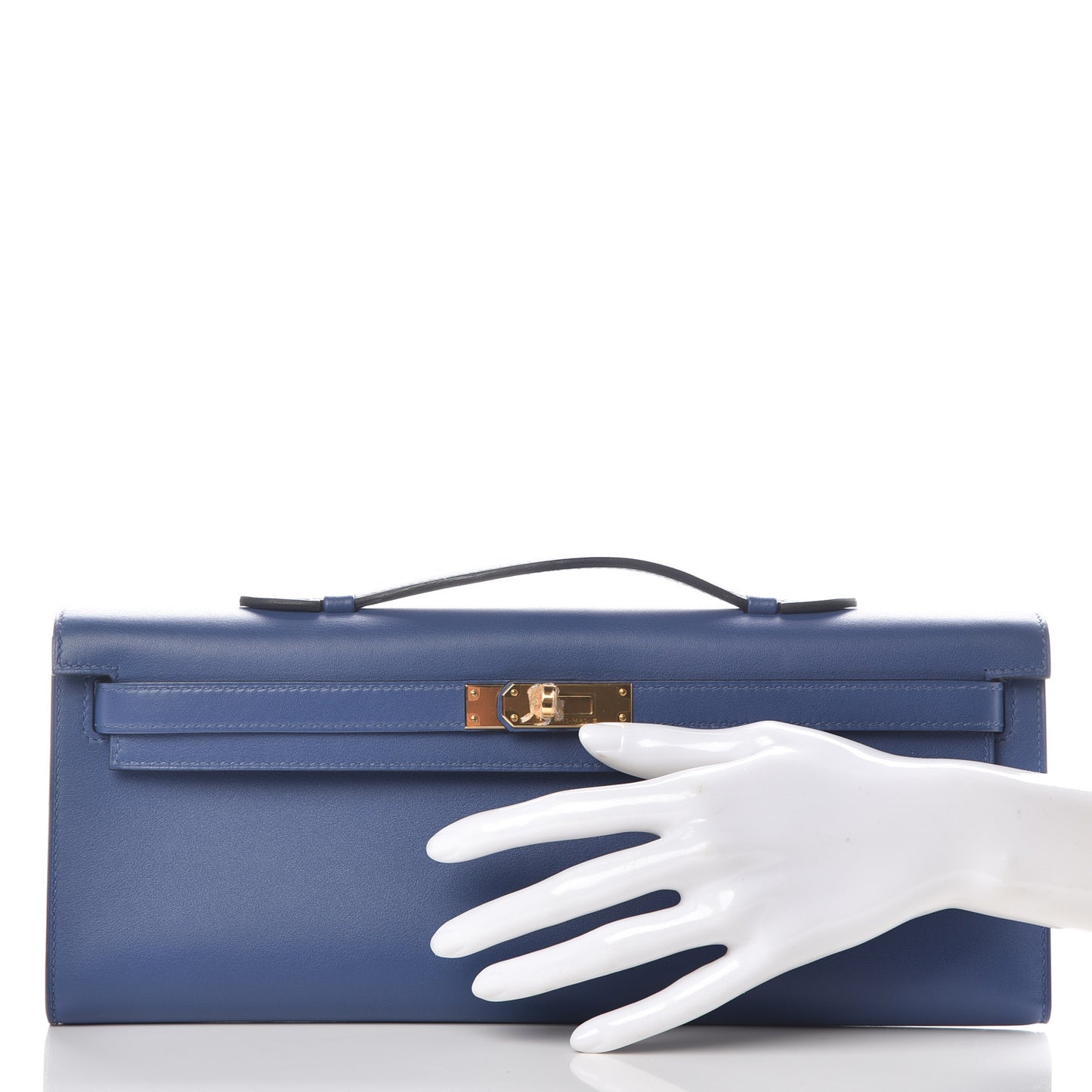 Swift Kelly Cut Clutch Pochette Bleu Agate