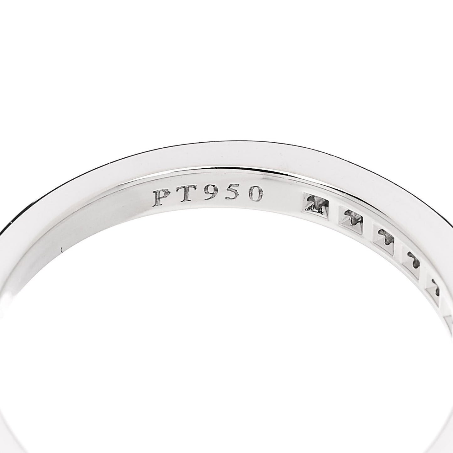 Platinum Diamond .25ctw Half Circle Wedding Band Ring 46 3.75