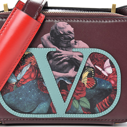 Valentino Garavani X UNDERCOVER Smooth Calfskin Graphic Print VSling Crossbody Bag Rubin 7 of 10