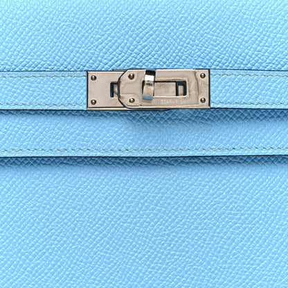 Hermes Epsom Kelly Longue Wallet Celeste 7 of 11