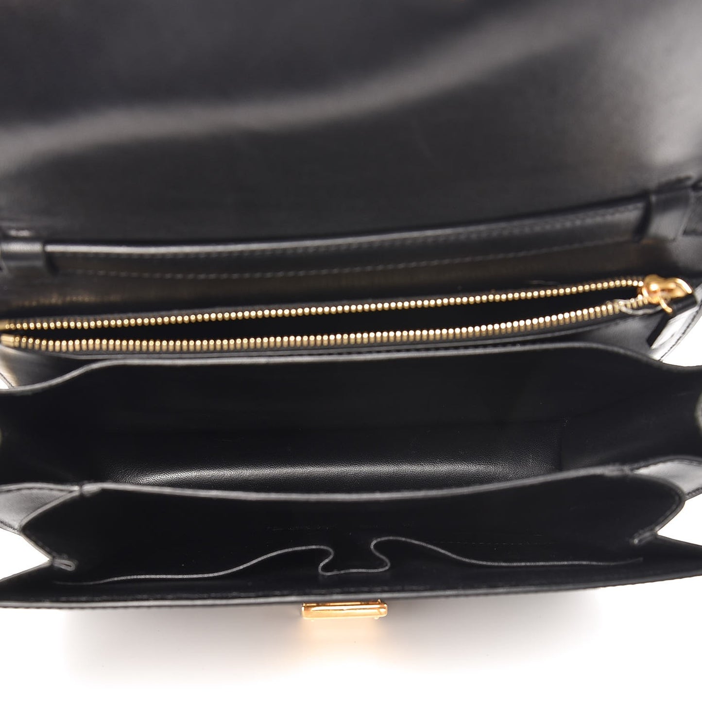 Box Calfskin Medium Classic Box Flap Bag Black