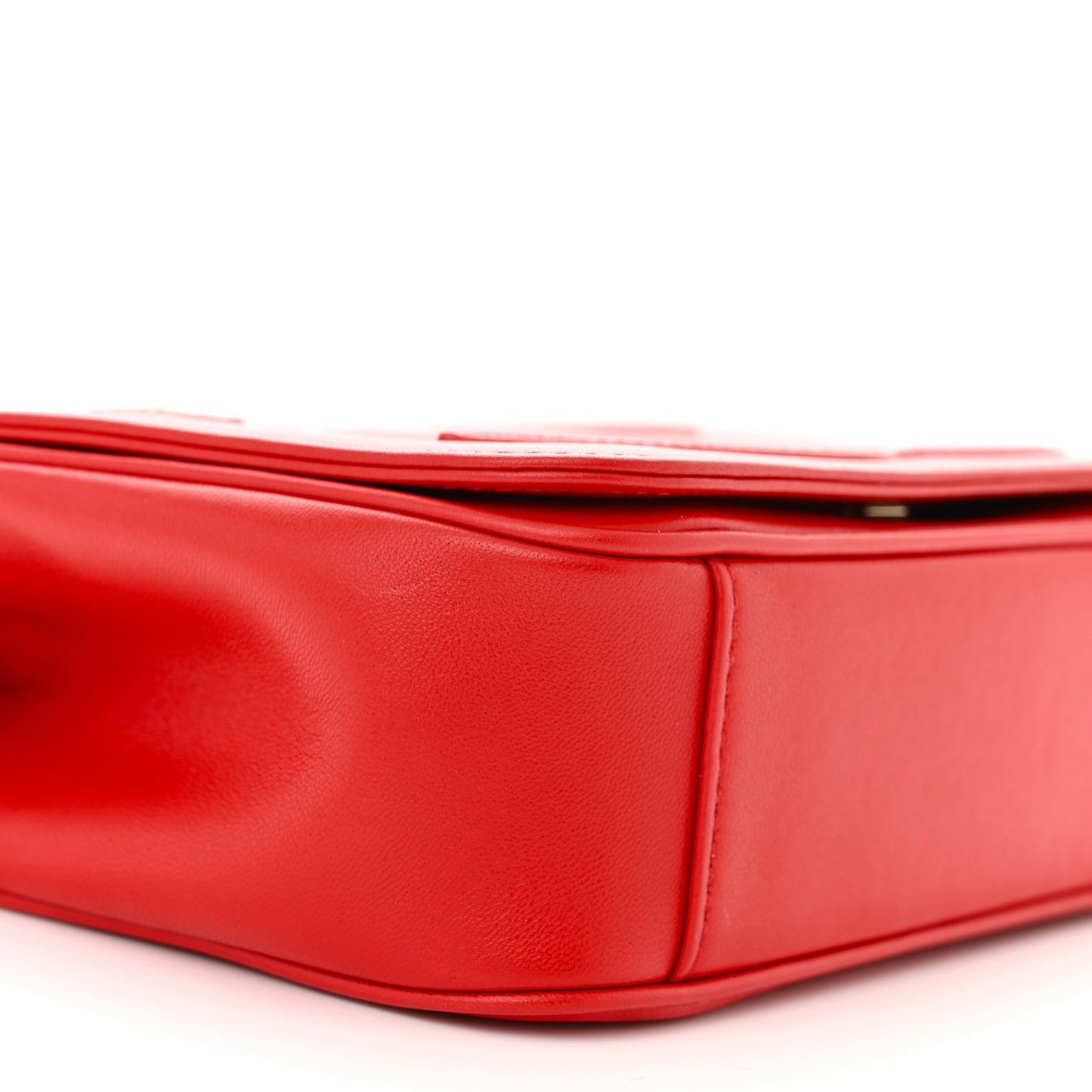 Lambskin CC Mania Flap Bag Red