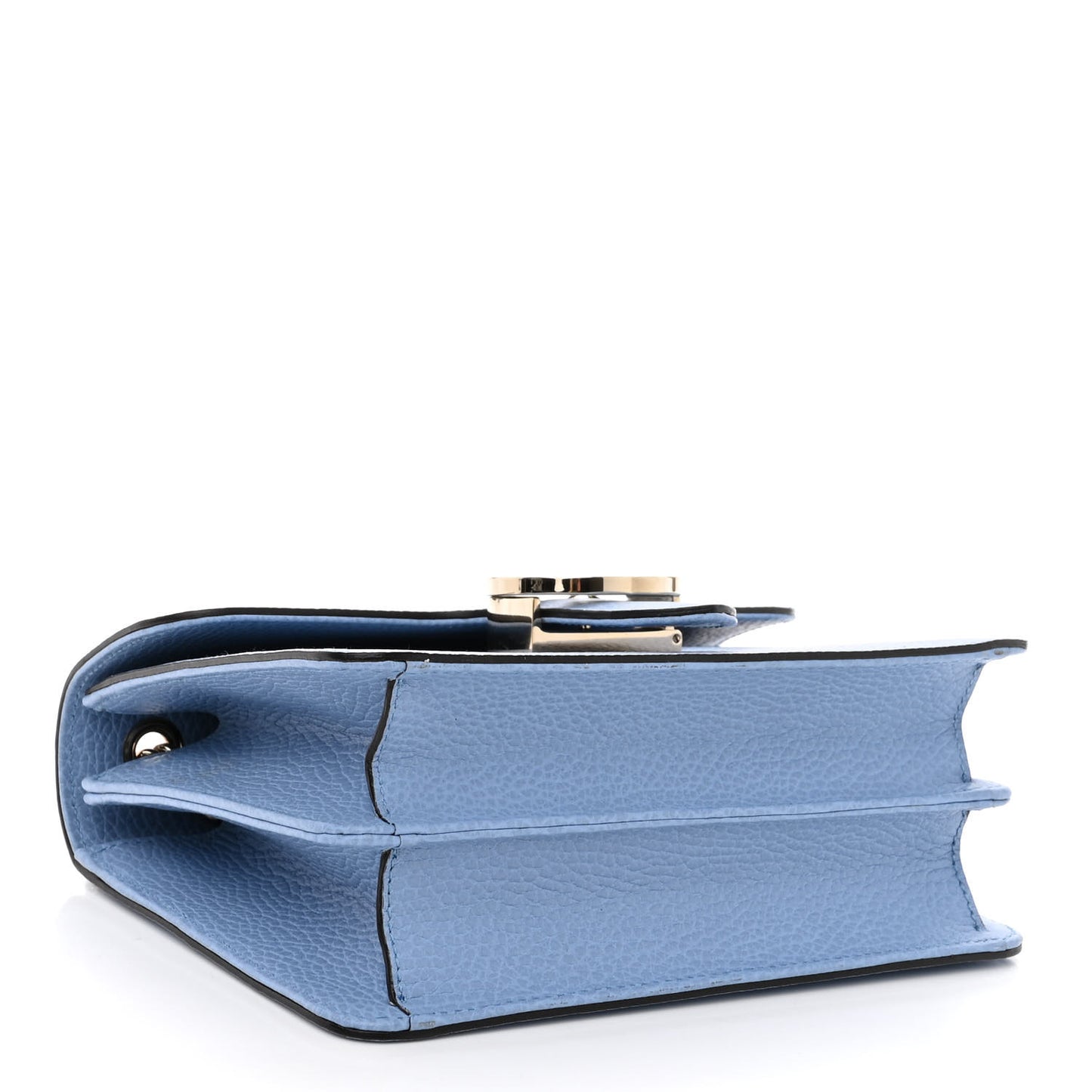 Dollar Calfskin Small Interlocking G Shoulder Bag Mineral Blue