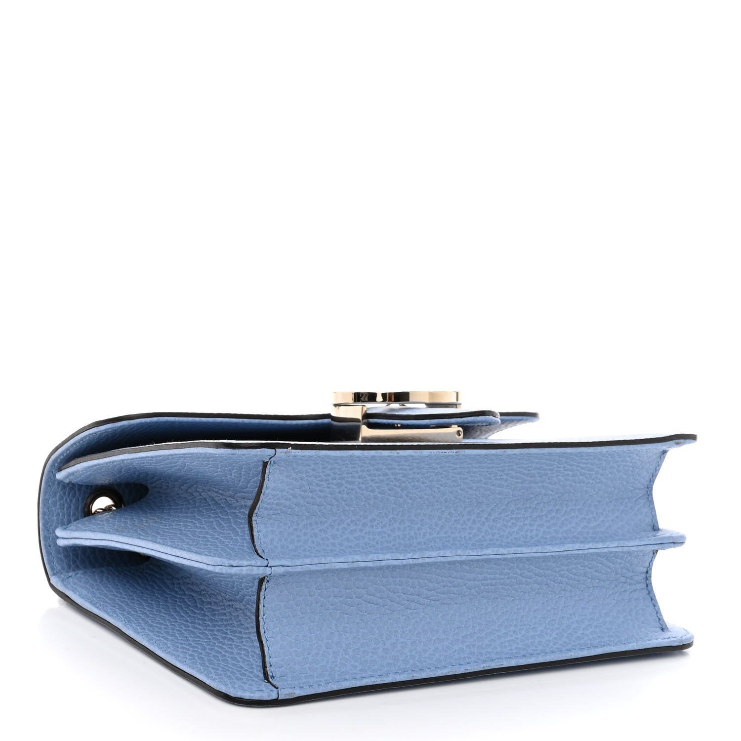 Gucci Dollar Calfskin Small Interlocking G Shoulder Bag Mineral Blue 4 of 9
