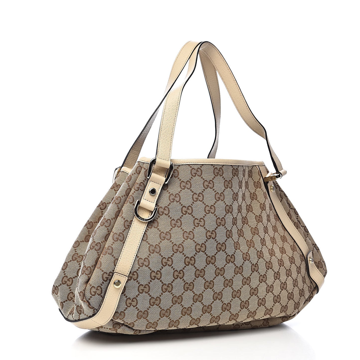 Monogram Medium Abbey Shoulder Bag Off White