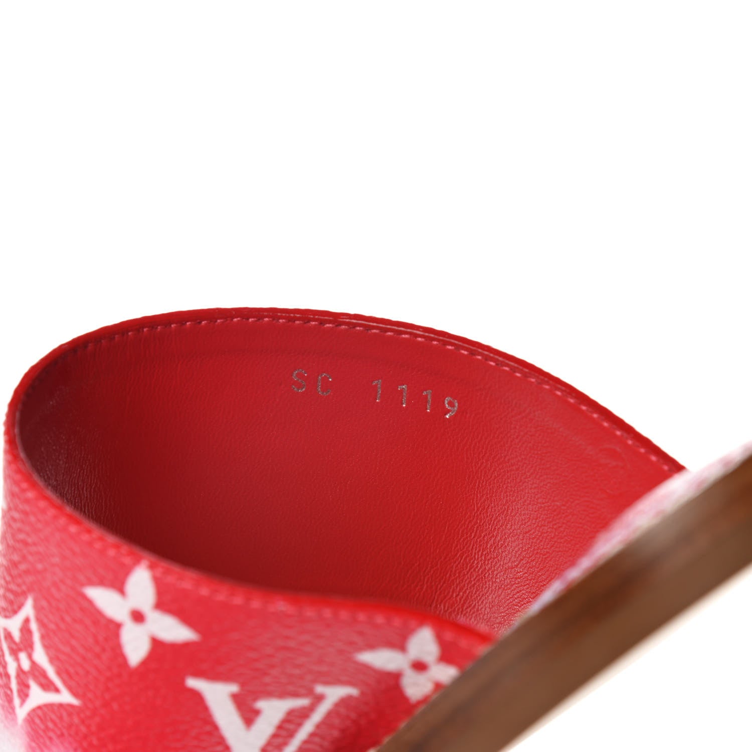 Louis Vuitton Monogram Escale Palma Sandals 37.5 Rouge 9 of 11