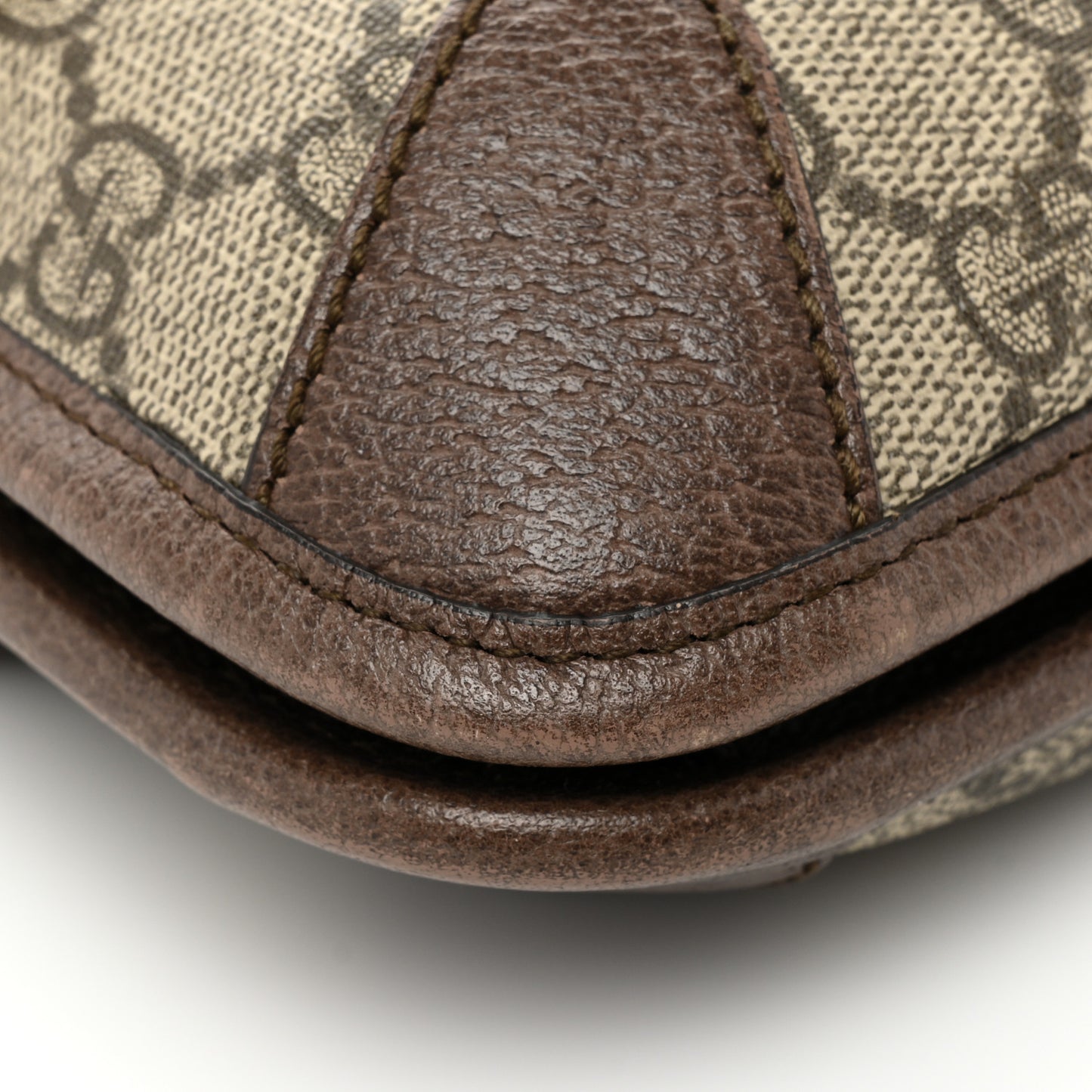 GG Supreme Monogram Web Small Neo Vintage Double Flap Messenger Bag Beige New Acero
