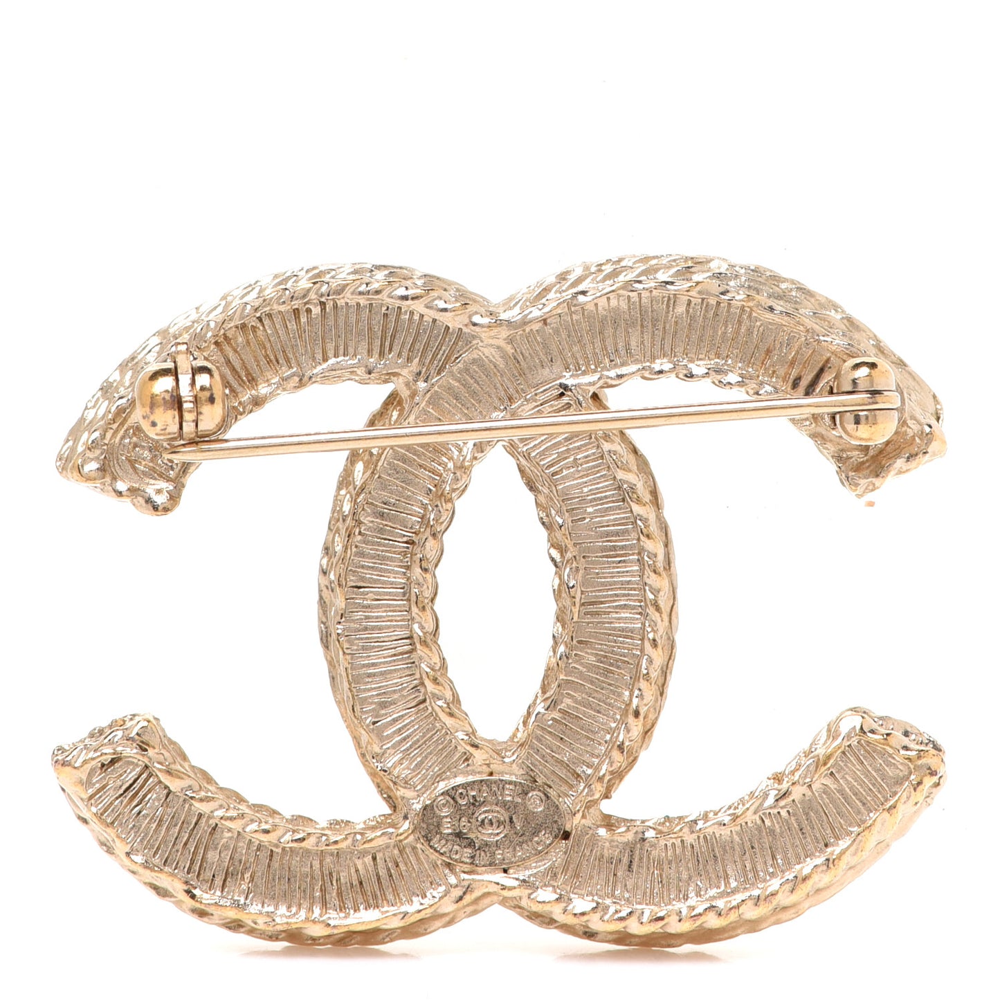 Pearl CC Brooch Gold