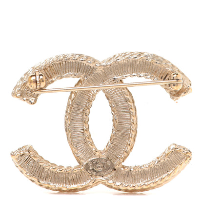 Chanel Pearl CC Brooch Gold 3 of 4