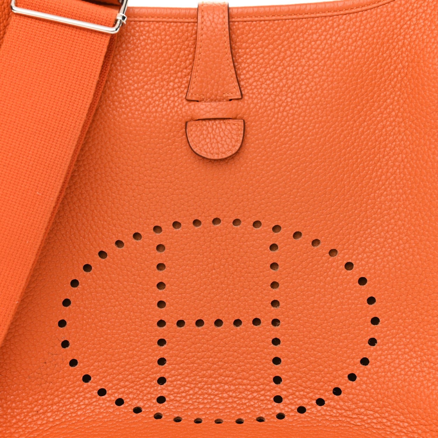 Hermes Taurillon Clemence Evelyne III PM Orange 8 of 10