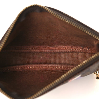 Louis Vuitton Damier Ebene Illustre Mini Pochette Accessories Violet 4 of 9