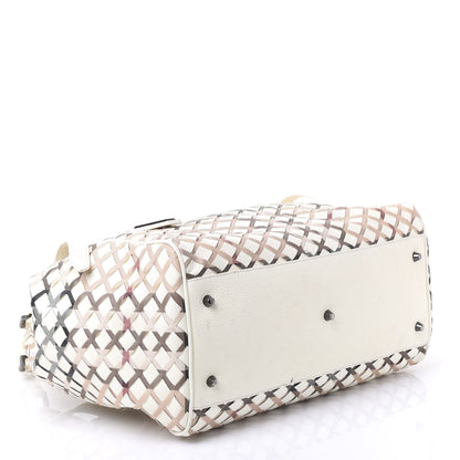 Burberry Patent Canvas Woven Nova Check Canterbury White 3 of 16