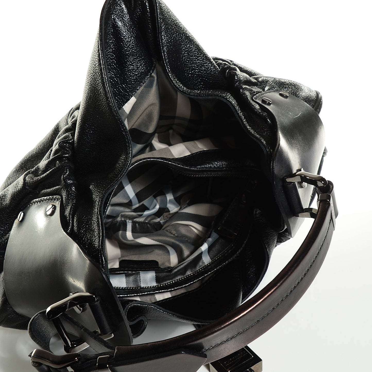 Calfskin Warrior Hobo Black