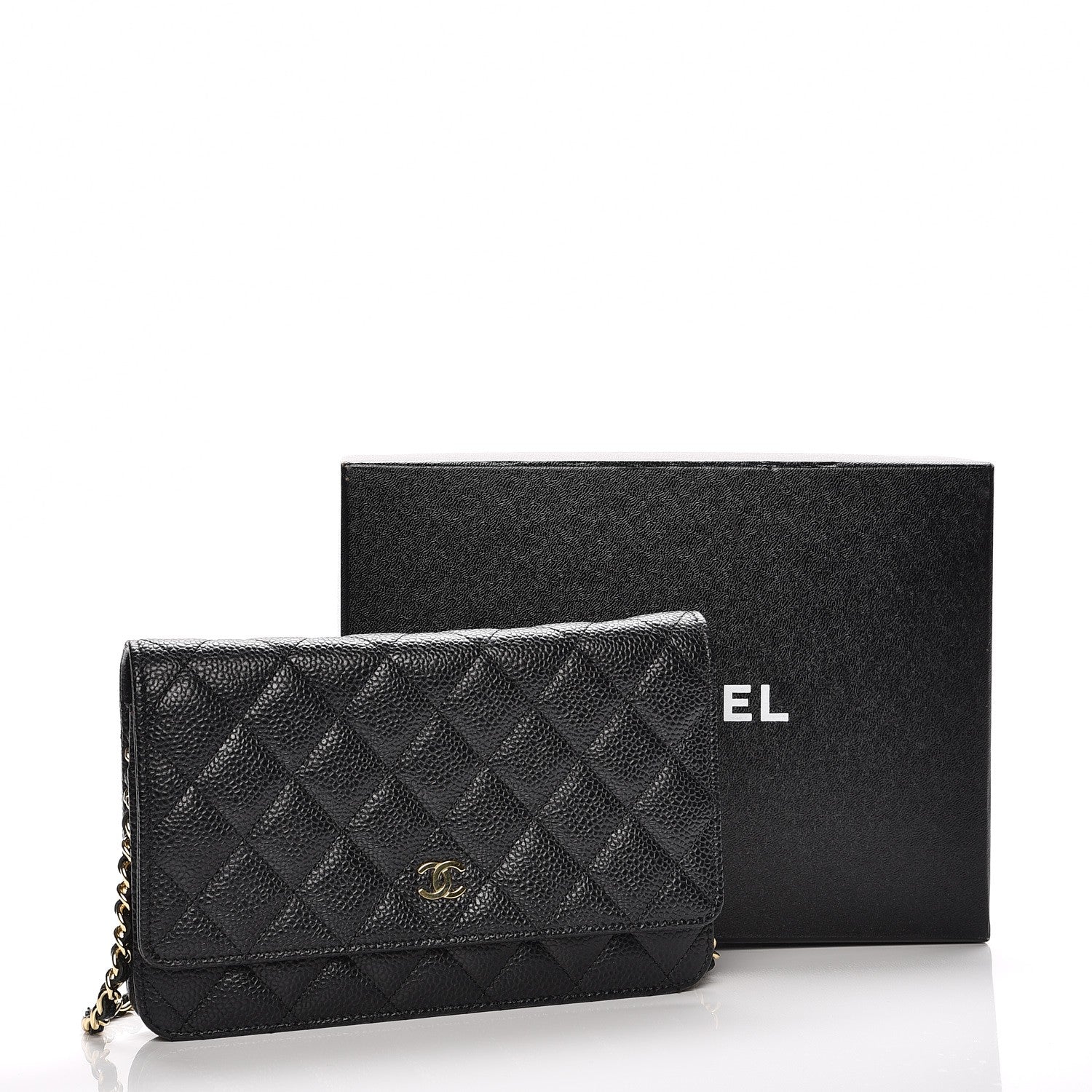 Chanel Caviar Quilted Wallet On Chain WOC Black 15 of 16