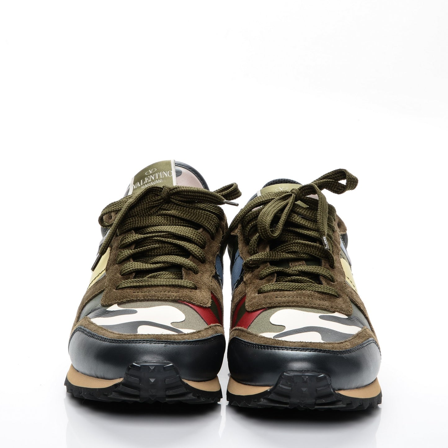 Nappa Suede Camouflage Mens Rockrunner Sneakers 41 Multicolor