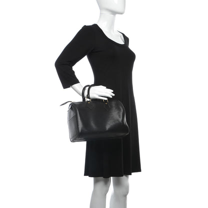 Louis Vuitton Epi Speedy 25 Black 2 of 7
