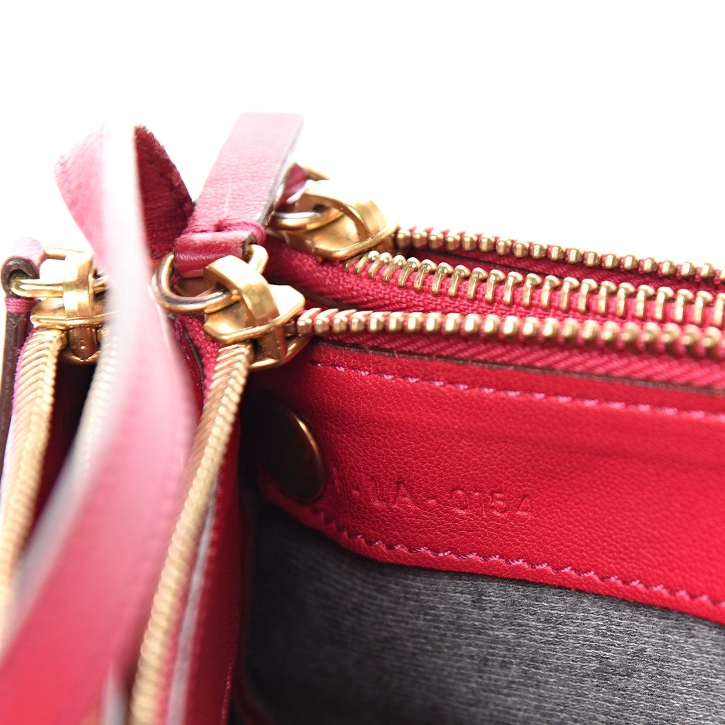 Lambskin Large Trio Crossbody Bag Red