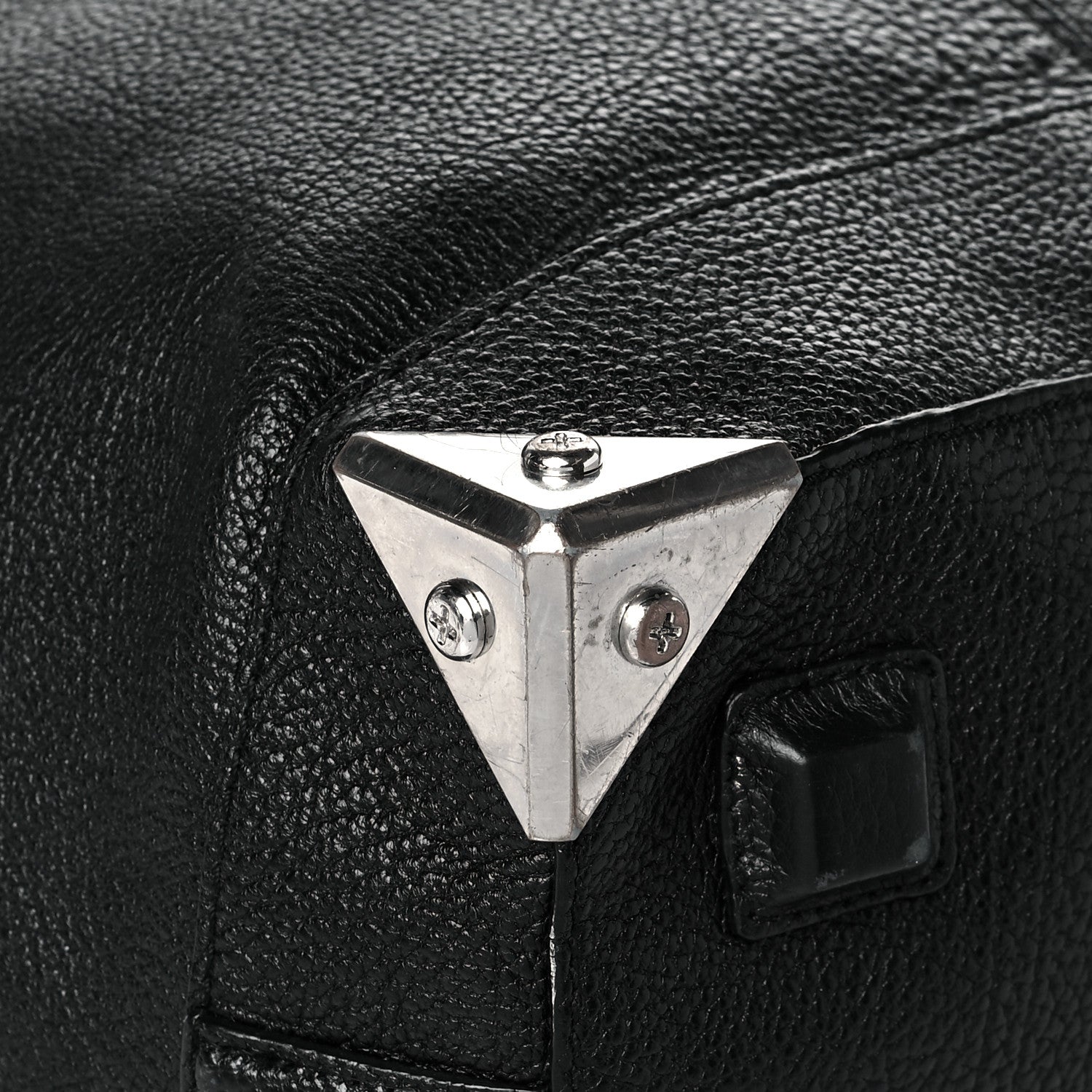 Alexander Wang Pebbled Calfskin Large Emile Black Silver Hardware 8 of 26