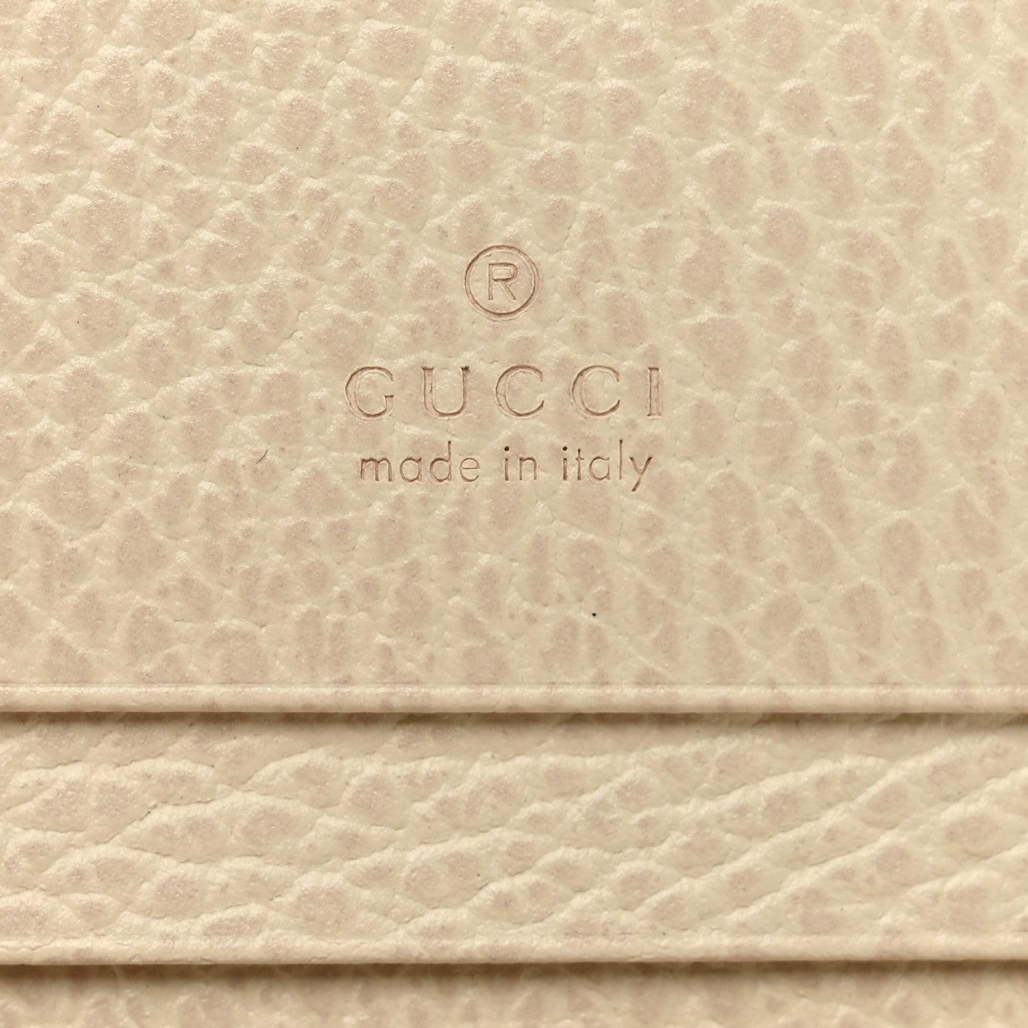 Gucci Dollar Calfskin GG Supreme Monogram GG Marmont Card Case Mystic White Beige Ebony 6 of 7