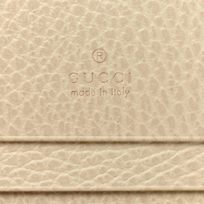 Gucci Dollar Calfskin GG Supreme Monogram GG Marmont Card Case Mystic White Beige Ebony 6 of 7