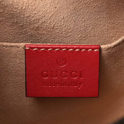 Gucci Calfskin Matelasse GG Marmont Belt Bag 75 30 Hibiscus Red 6 of 9