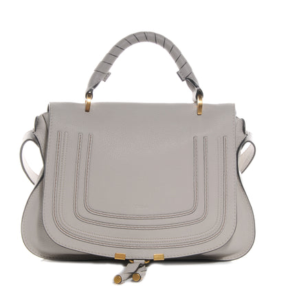 Chloe Calfskin Marcie Top Handle Bag Dove 1 of 9