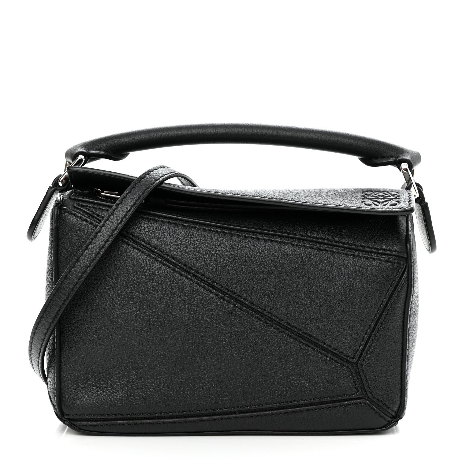 Loewe Calfskin Mini Puzzle Bag Black 1 of 11