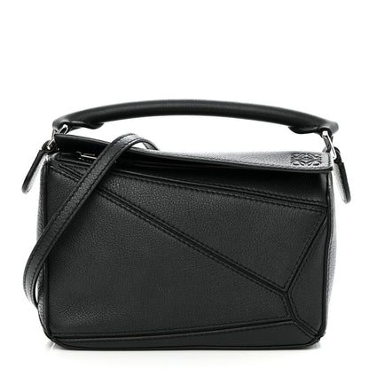 Loewe Calfskin Mini Puzzle Bag Black 1 of 11