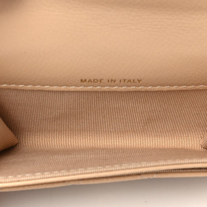 Chanel Caviar Quilted Flap Card Holder Wallet Beige 5 of 9