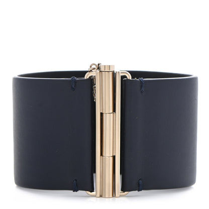 Chanel Calfskin CC Wide Cuff L Navy 3 of 7
