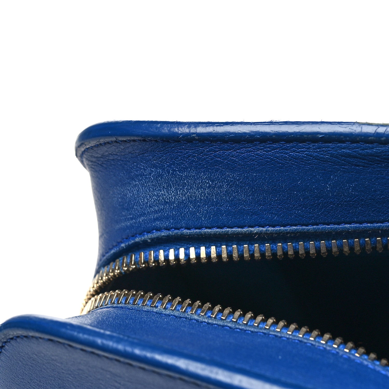 Saint Laurent Calfskin Small Monogram Cabas Blue Majorelle 14 of 16