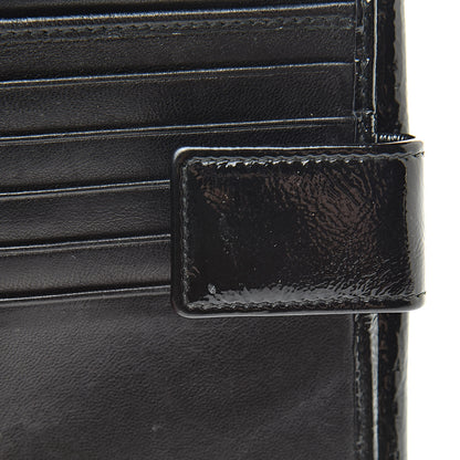 Saint Laurent Patent Y-Mail French Wallet Black 12 of 12