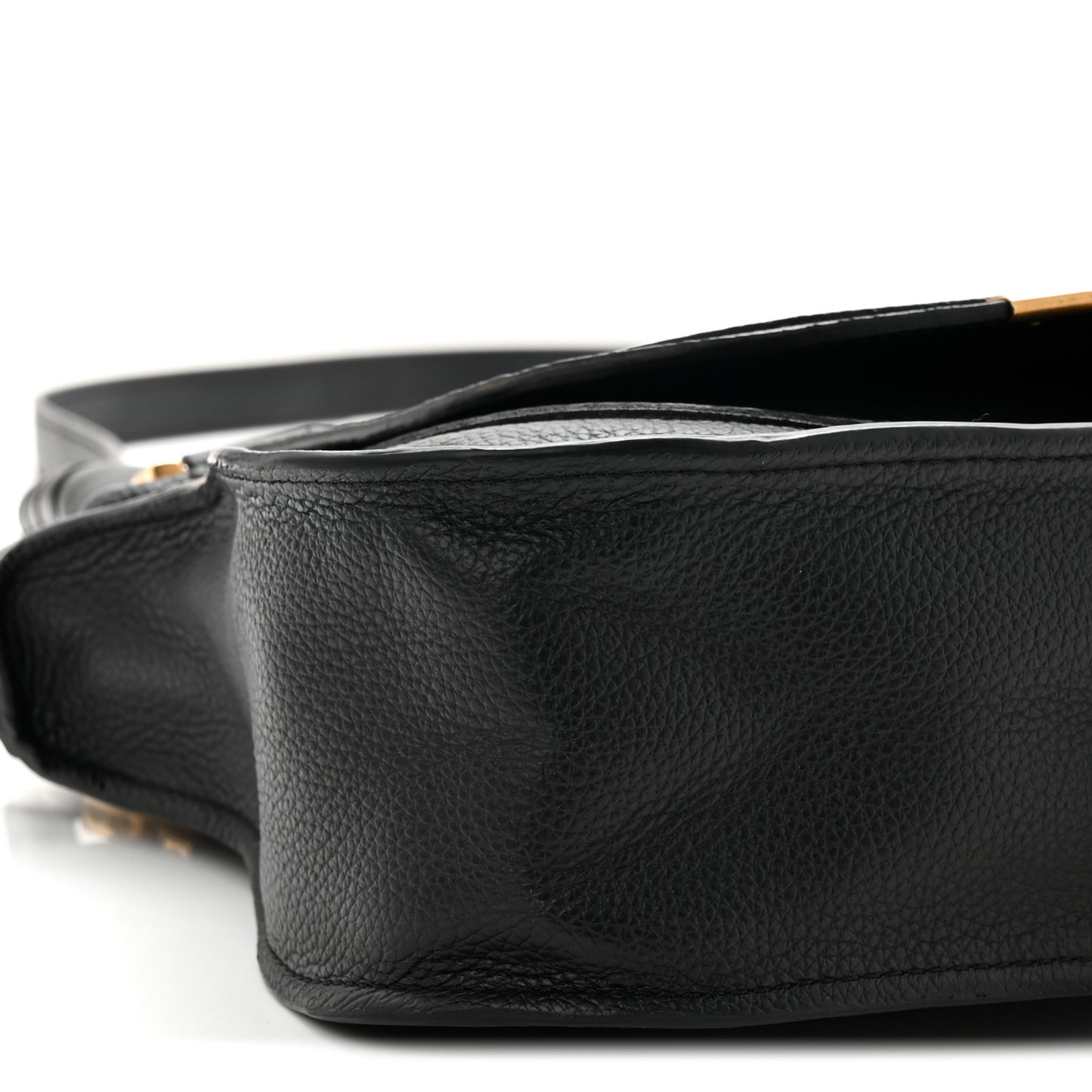 Calfskin Small Marcie Satchel Black