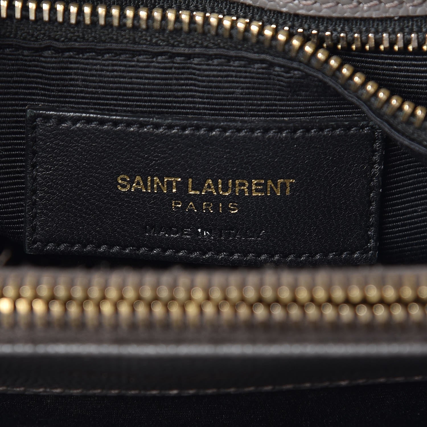 Saint Laurent Grain De Poudre Matelasse Chevron Monogram Shopping Bag Fog 6 of 14