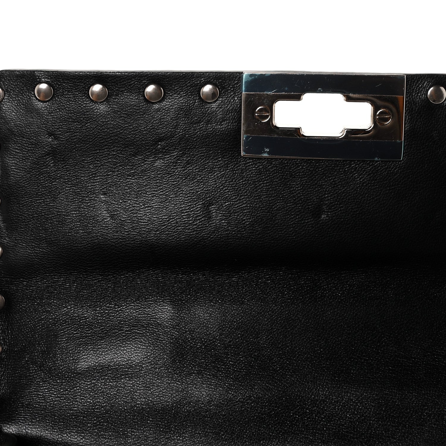 Valentino Garavani Lambskin Small Rockstud Spike Shoulder Bag Black 9 of 9