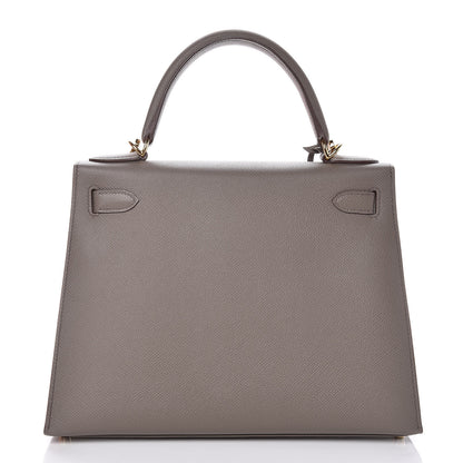 Hermes Epsom Kelly Sellier 28 Etain 5 of 37
