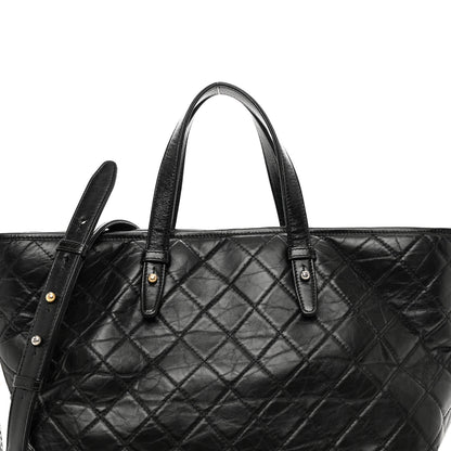 Chanel Calfskin Quilted Large Gabrielle Shopping Tote Black 5 of 11