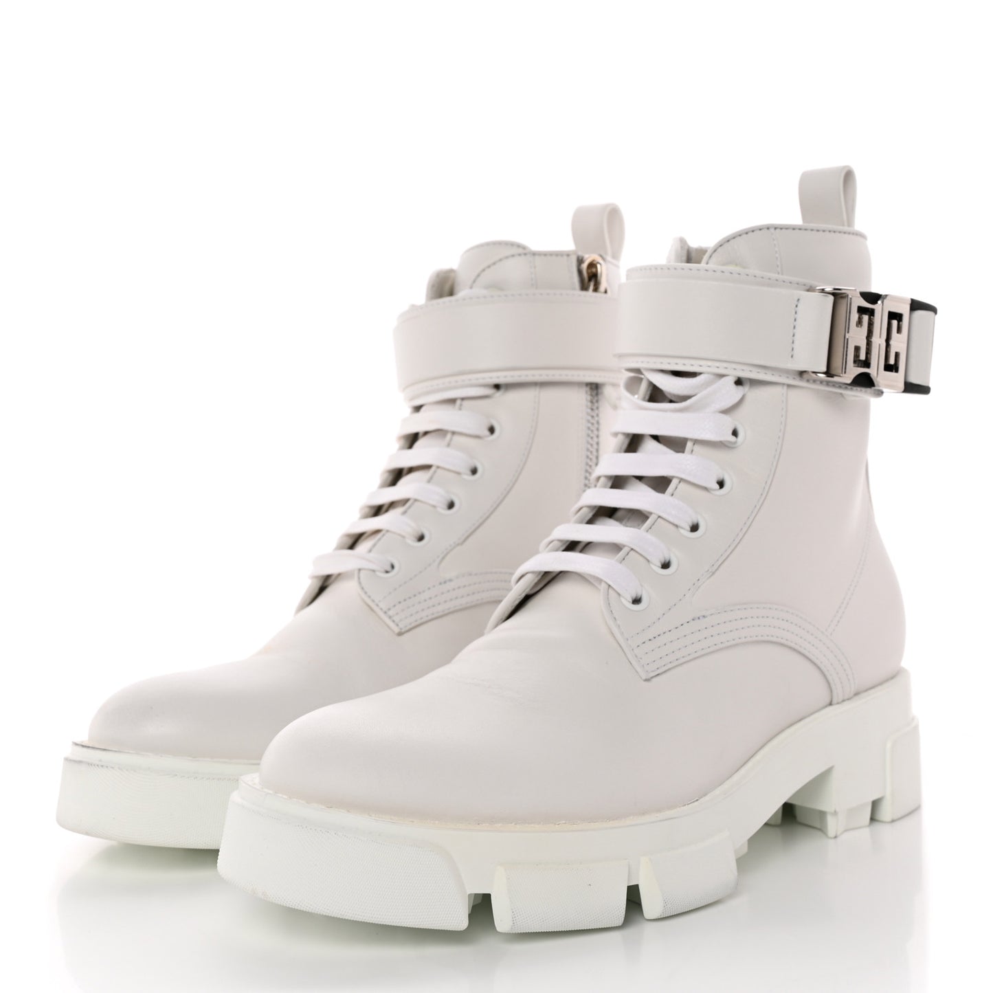 Calfskin 4G Terra Boots 39 White