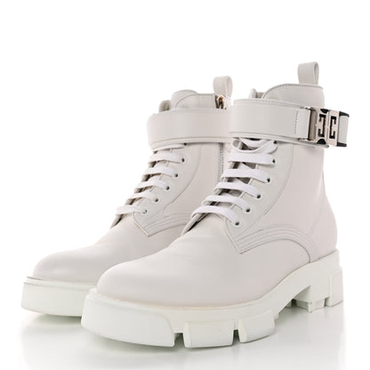 Givenchy Calfskin 4G Terra Boots 39 White 3 of 14