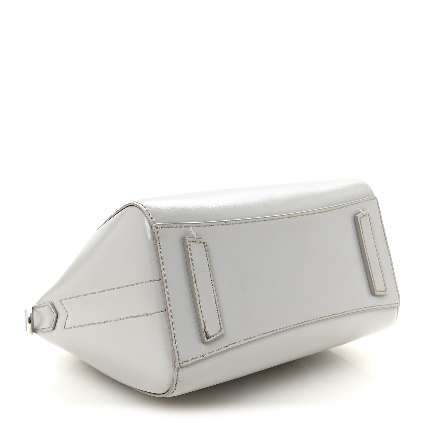 Box Calfskin Mini Lock Antigona Shoulder Bag Medium Grey