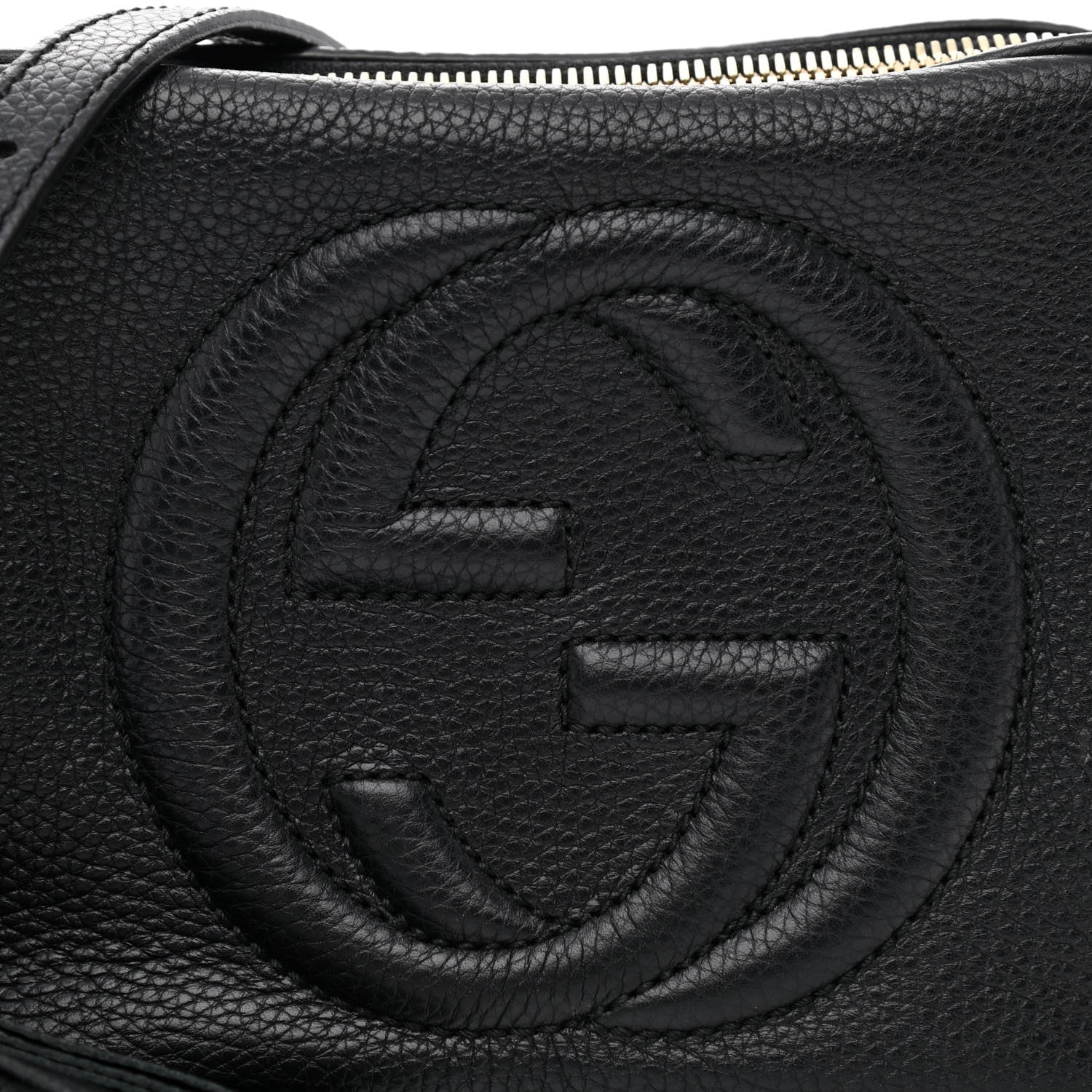 Gucci Pebbled Calfskin Small Soho Disco Bag Black 8 of 15