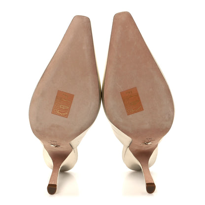 Christian Dior Laminated Lambskin Captured Mules 39.5 Pale Gold 6 of 10
